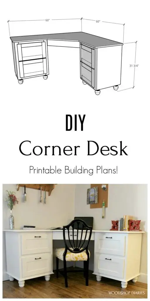 DIY Corner Desk From Woodshop Diaries