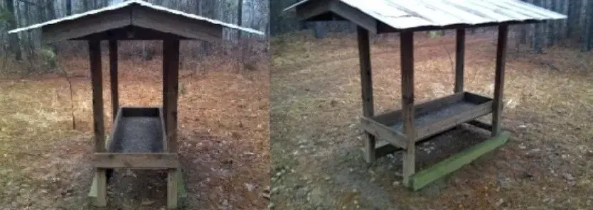DIY Deer Feeder With Metal Roofing