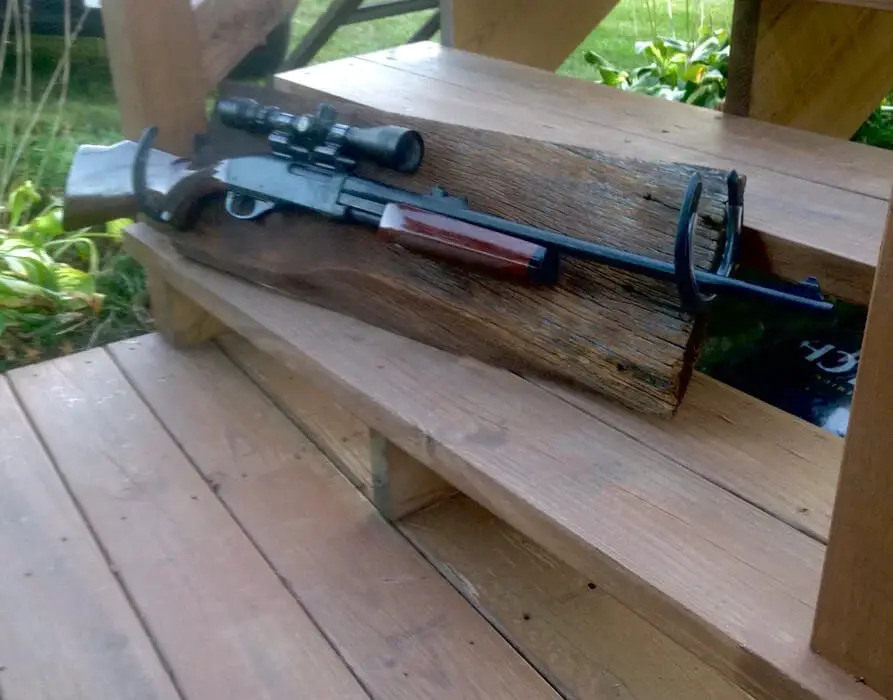 DIY Horseshoe Gun Rack