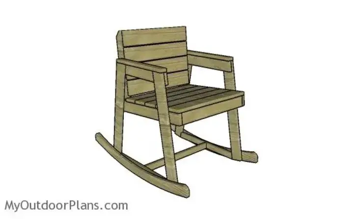 DIY Rocking Chair Plans By My Outdoor Plans
