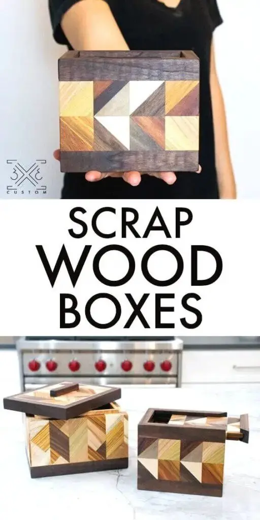 DIY Scrap Wood Patterned Box