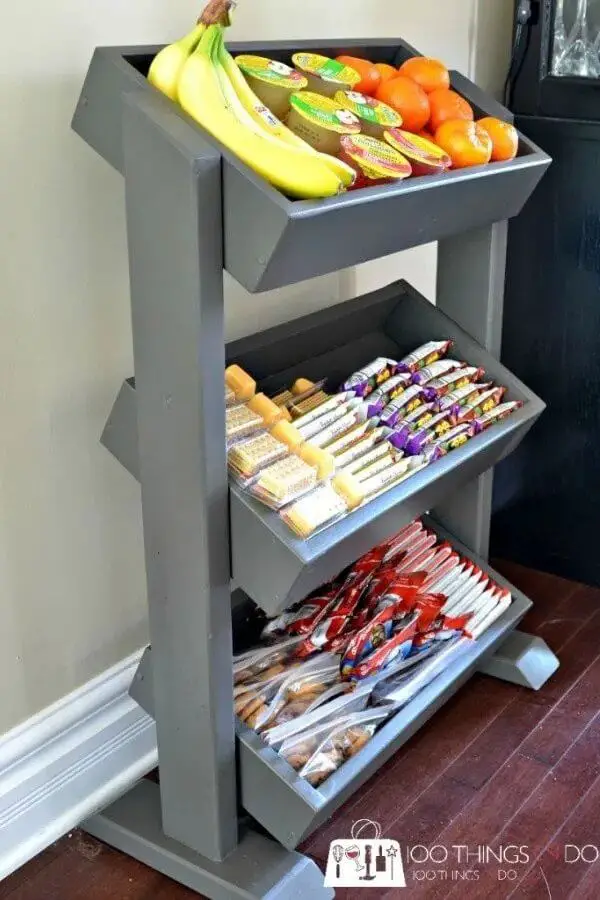 DIY Wood Boxes For Snack Display Station