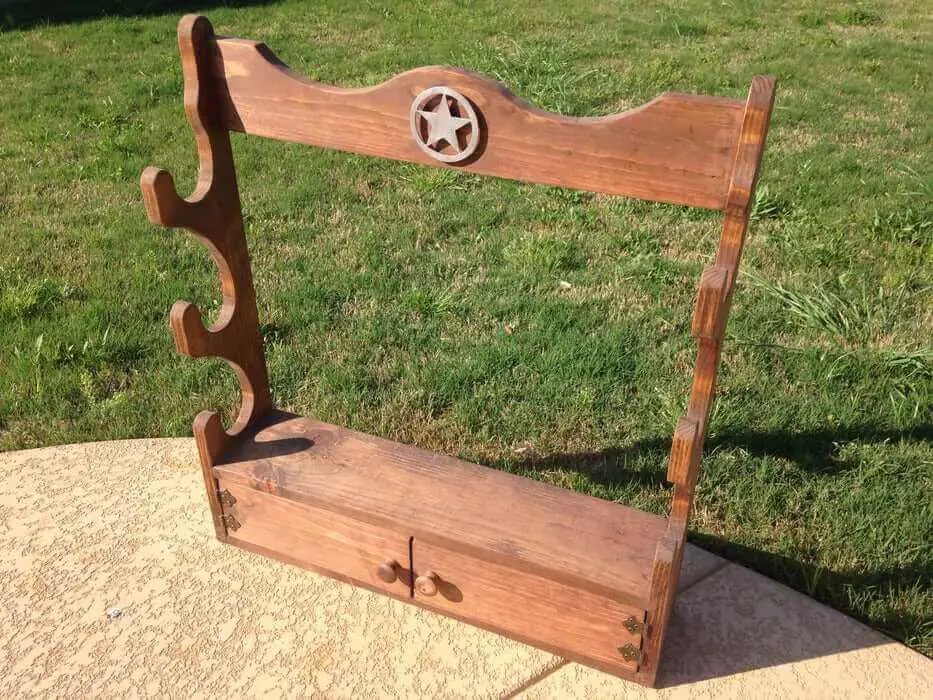 DIY Wooden Gun Rack