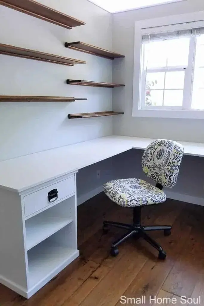 Simple And Easy DIY L-Shaped Desk