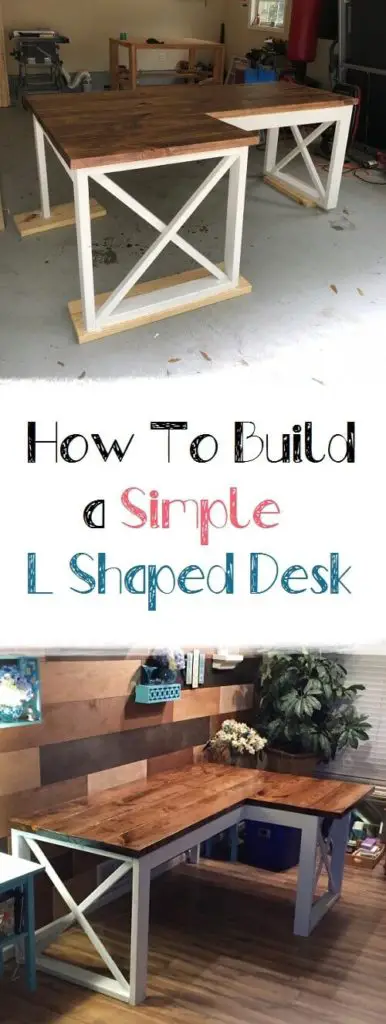 Simple L-Shaped Desk Plan