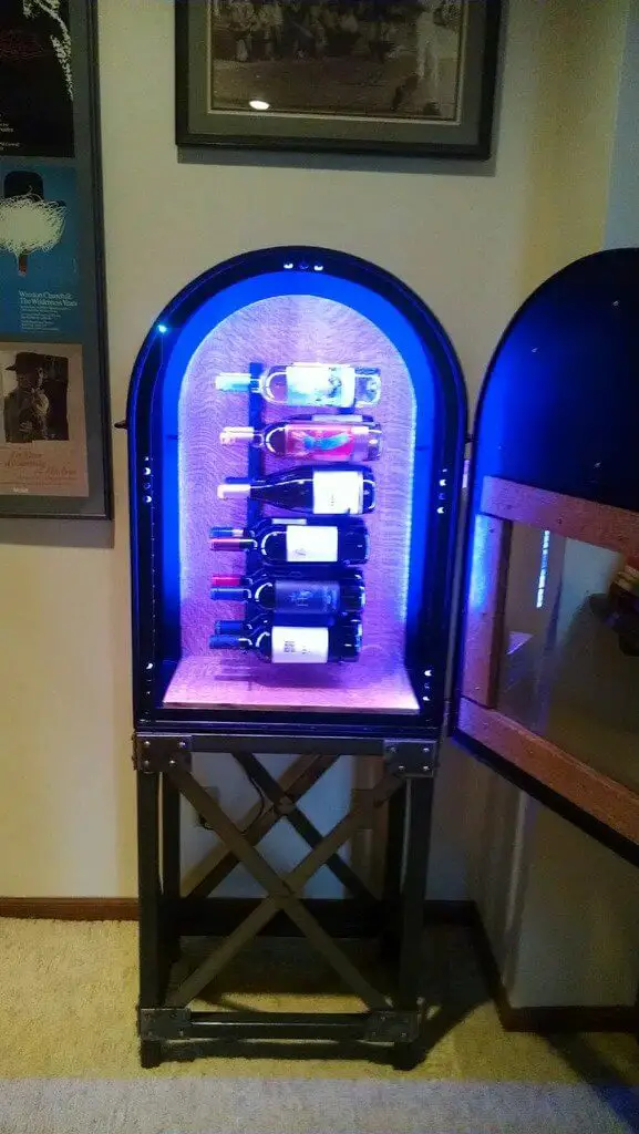 DIY Burglar Alarm Wine Bar Cabinet