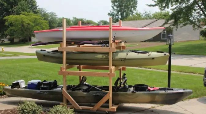 DIY Kayak Rack 2x4