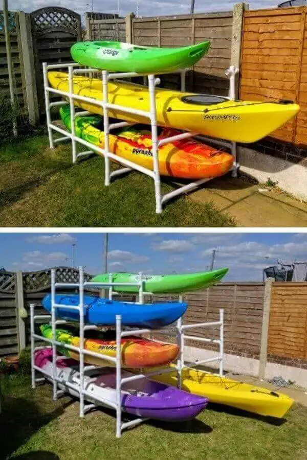 DIY Kayak Storage ABS Pipe Kayak Rack