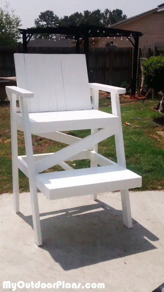 DIY Lifeguard Chair – My Outdoor Plans