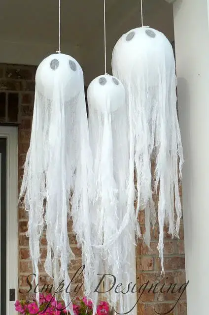 DIY PB Knock-Off Hanging Ghosts