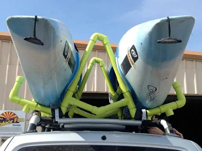 DIY PVC Kayak Roof RackCarrier