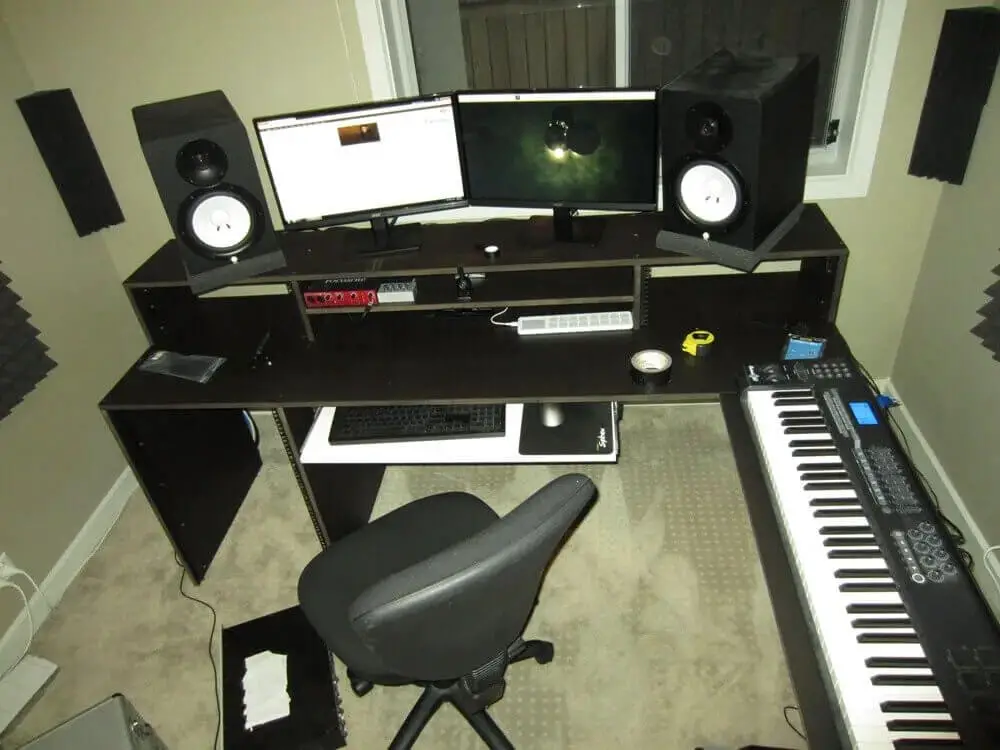 DIY Recording Studio Desk