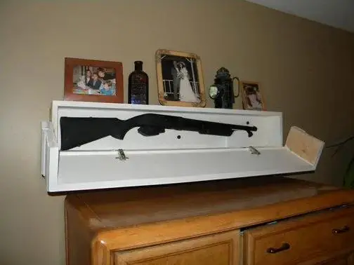DIY Secret Floating Shelf Gun Safe