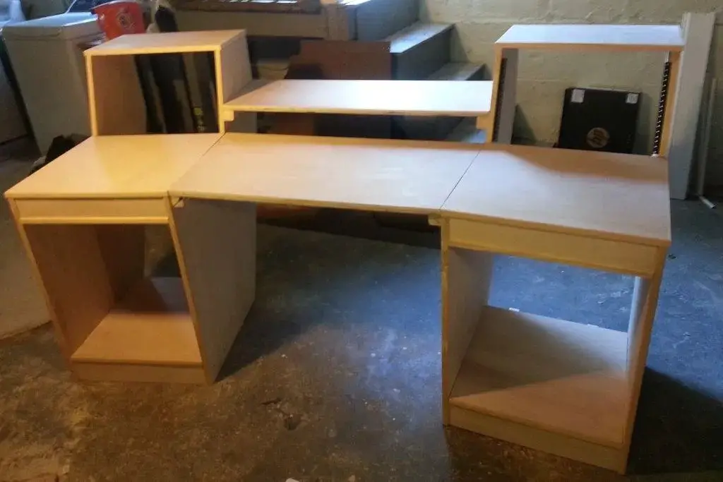DIY Studio Desk With Sizable Racks