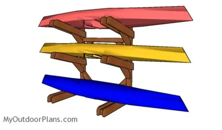 DIY Wood Kayak Rack Plans By My Outdoor Plans