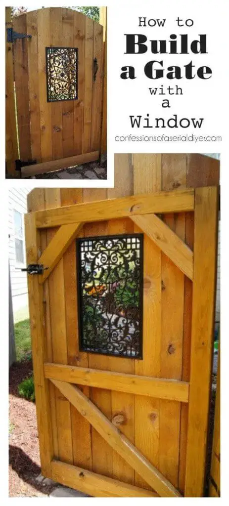 DIY Wooden Gate With A Window