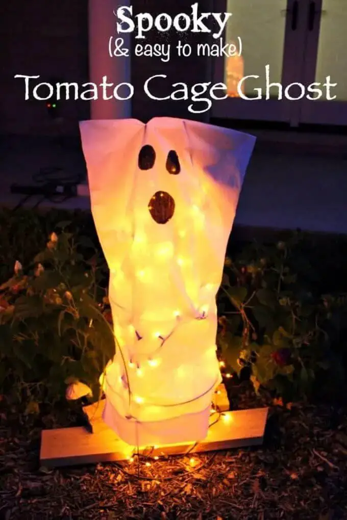 Easy Tomato Cage Ghost