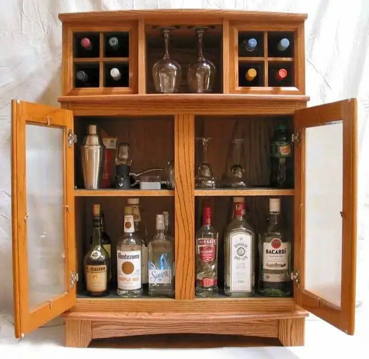 How To Build A Custom Wine and Liquor Cabinet