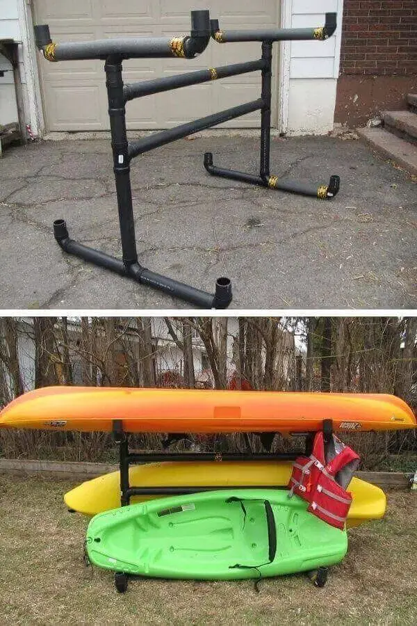 How To Make Outdoor Kayak Storage Rack