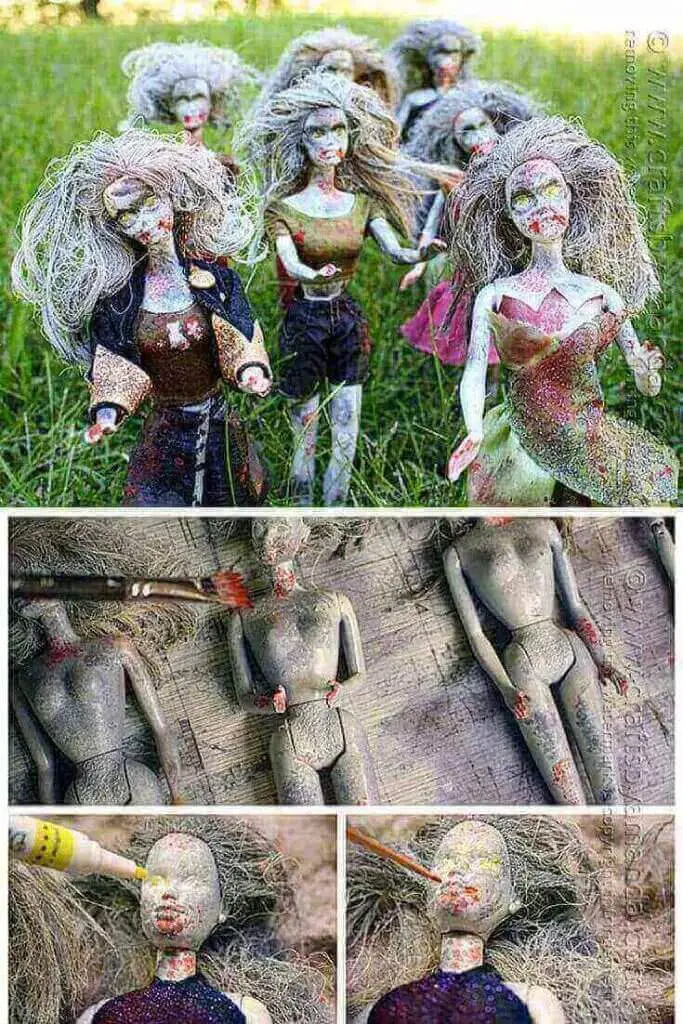 Making Zombie Barbie Dolls
