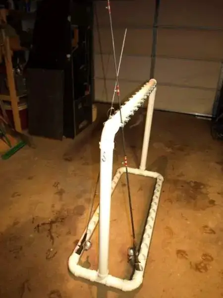 PVC Fishing Rod Rack