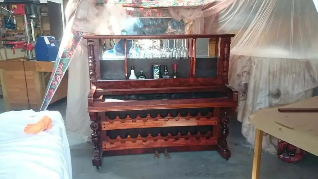 Repurpose A Piano Into A Liquor Cabinet