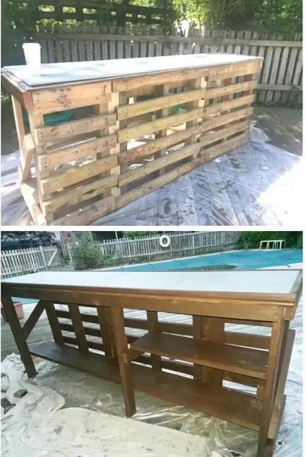 Simple Pallet Bar From Instructables