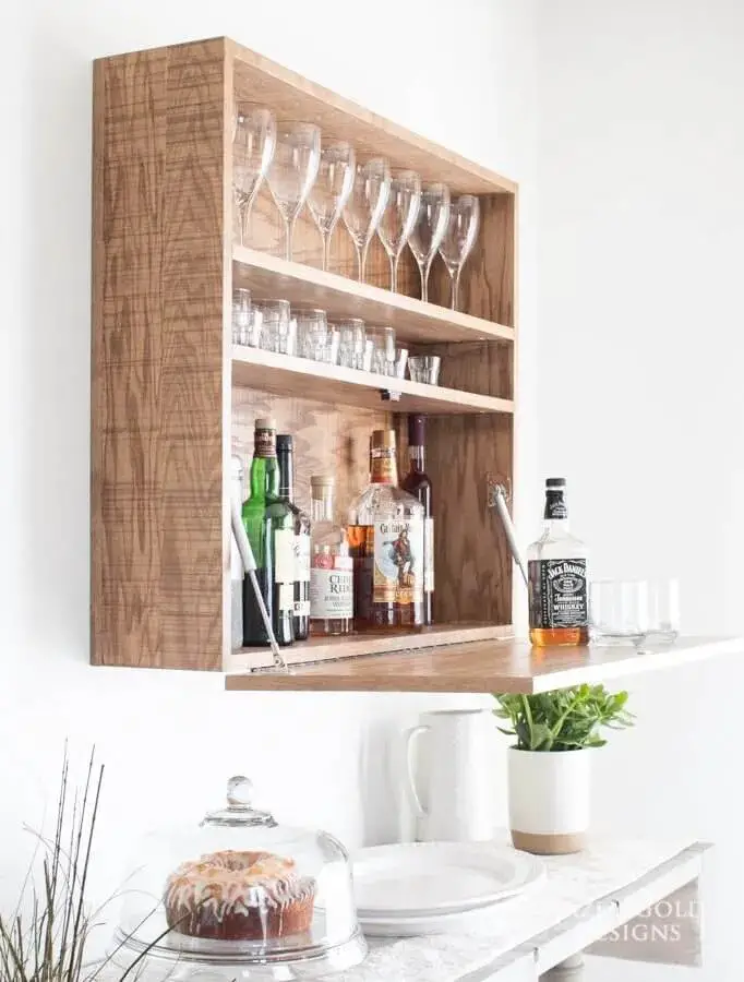 Wall-Mounted Bar Cabinet