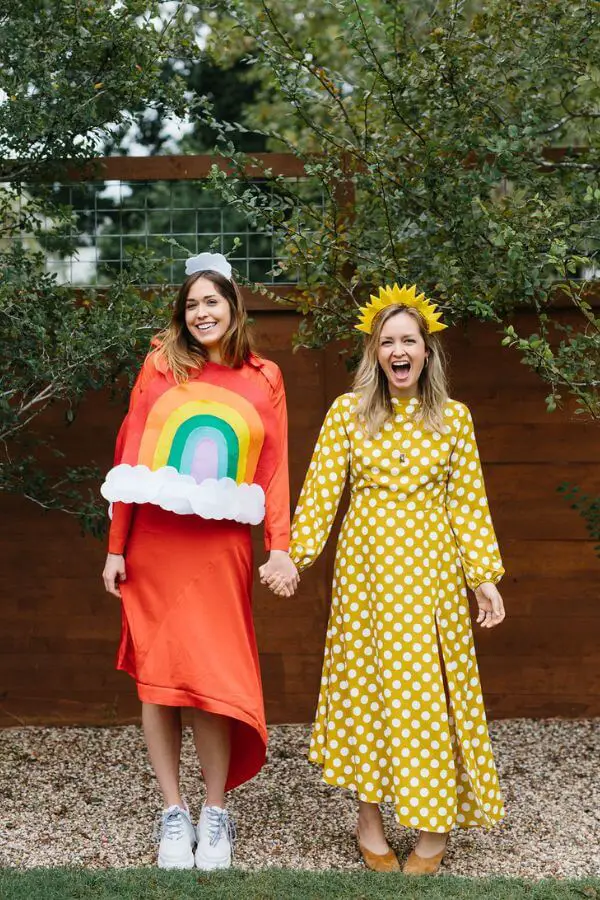 DIY Rainbow And Sunshine Costumes