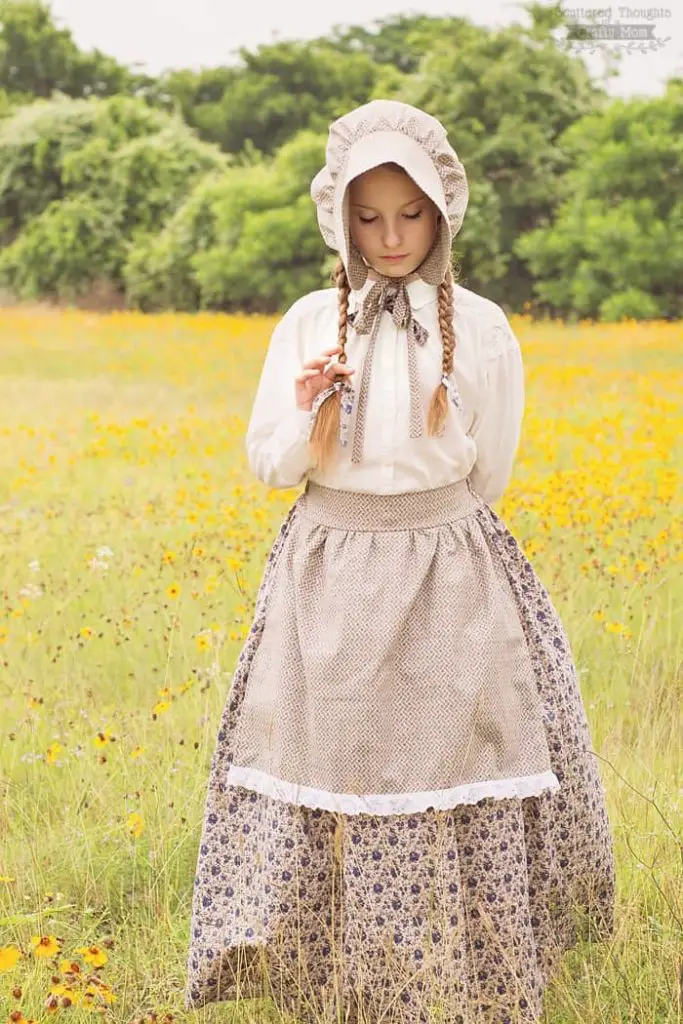 Little House on the Prairie Costume and Bonnet