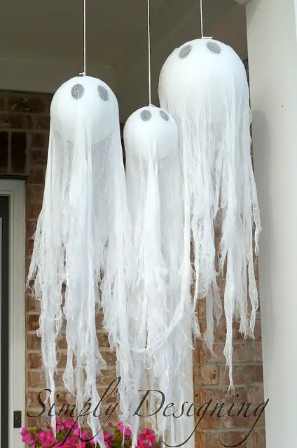 Make Hanging Ghosts From Pottery Barn