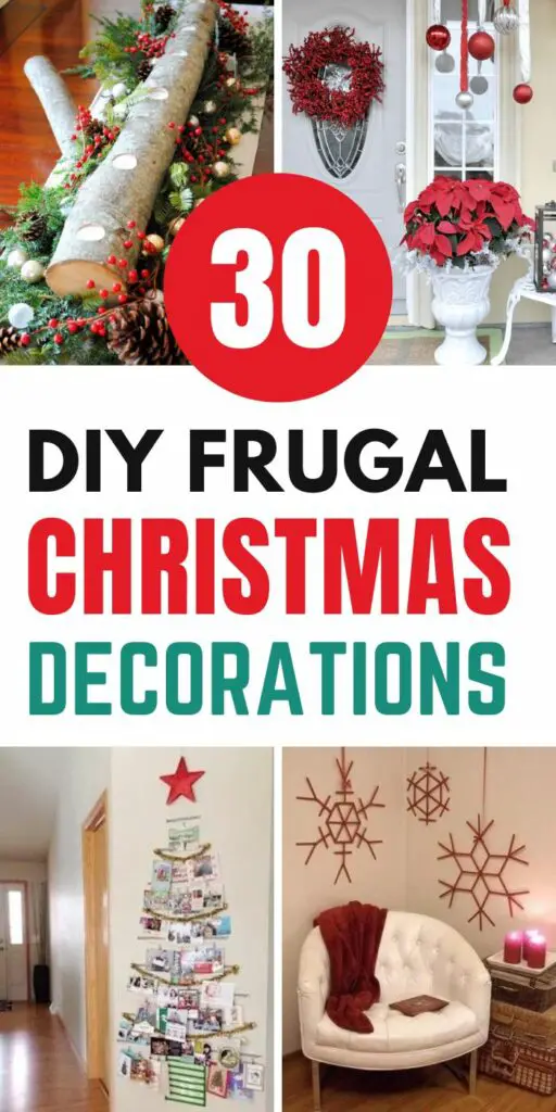 30 DIY Frugal Christmas Decorations