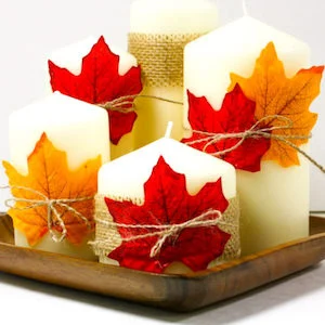 Maple Leaf Candle Centerpiece