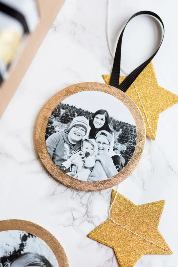 Gilded Photo Ornaments