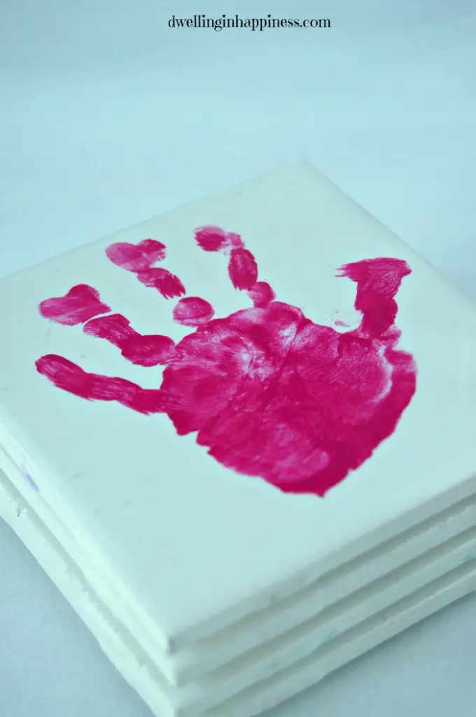 Handprint Coasters